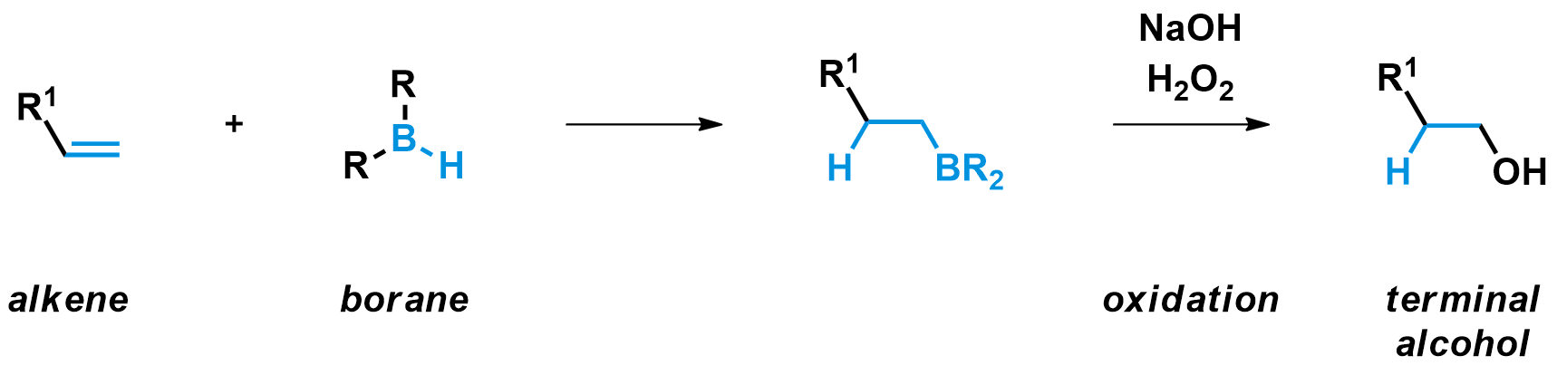 the hydroboration-oxidation sequence